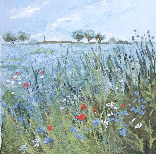DSCF0683 (2).JPG - Égszínkék mező 40x40 cm Sky blue field